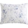 imageLaura Ashley Queen Comforter Set Reversible Cotton Bedding with Matching Shams Farmhouse Home Decor Dorm Room Essentials Belinda Blue QueenBelinda Blue