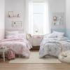 imageLaura Ashley Queen Comforter Set Reversible Cotton Bedding with Matching Shams Farmhouse Home Decor Dorm Room Essentials Belinda Blue QueenBelinda Blue