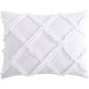 imageLaura Ashley Twin Comforter Set Reversible Bedding Set with Matching Shams Farmhouse Home Decor Dorm Room Essentials Norah Solid White TwinNorah Solid White
