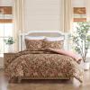 imageLaura Ashley  FullQueen Comforter Set Soft Cotton Bedding with Matching Shams Floral Home Decor OekoTex Certified Bloomsbury Brown FullQueenBloomsbury Brown