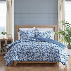 imageLaura Ashley  FullQueen Comforter Set Soft Cotton Bedding with Matching Shams Floral Home Decor OekoTex Certified Bloomsbury Brown FullQueenSweet Memories Blue