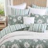 imageLaura Ashley  FullQueen Comforter Set Premium Cotton Bedding with Matching Shams Includes Bonus Decorative Pillows Floral Home Decor OekoTex Certified Wisley Floral Green FullQueenWisley Floral Green