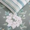 imageLaura Ashley  FullQueen Comforter Set Premium Cotton Bedding with Matching Shams Includes Bonus Decorative Pillows Floral Home Decor OekoTex Certified Wisley Floral Green FullQueenWisley Floral Green