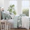 imageLaura Ashley  FullQueen Comforter Set Premium Cotton Bedding with Matching Shams Includes Bonus Decorative Pillows Floral Home Decor OekoTex Certified Wisley Floral Green FullQueenWisley Floral Green