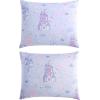 imageLaura Ashley  Kids Comforter Set 100 Super Soft Toddler Bedding with Matching Shams ampamp Bonus Decorative Pillow Ideal Girl Room Essentials Ballerina Divas Pink FullQueenStar Castle Purple