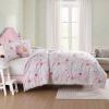 imageLaura Ashley  Kids Comforter Set 100 Super Soft Toddler Bedding with Matching Shams ampamp Bonus Decorative Pillow Ideal Girl Room Essentials Ballerina Divas Pink FullQueenSunshine Flowers Pink