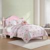 imageLaura Ashley  Kids Comforter Set 100 Super Soft Toddler Bedding with Matching Shams ampamp Bonus Decorative Pillow Ideal Girl Room Essentials Ballerina Divas Pink FullQueenSunshine Flowers Pink