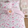 imageLaura Ashley  Kids Comforter Set 100 Super Soft Toddler Bedding with Matching Shams ampamp Bonus Decorative Pillow Ideal Girl Room Essentials Ballerina Divas Pink FullQueenMeadow Daisies Pink