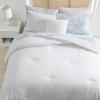 imageLaura Ashley  Queen Comforter Set Embossed Diamond Textured Bonus Bed Set Includes Comforter Shams Sheet Set and Decorative Pillow OekoTex Certified Margaret White QueenMargaret White