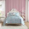 imageLaura Ashley  Kids Comforter Set 100 Super Soft Toddler Bedding with Matching Shams ampamp Bonus Decorative Pillow Ideal Girl Room Essentials Ballerina Divas Pink FullQueenMagical Unicorns Blue