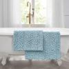 imageLaura Ashley  Astor Chenille Bath Mat  100 Polyester  Premium Bathroom Dcor  Machine Washable  TPR Backing  Measures 17 x 24  WisteriaAqua