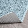 imageLaura Ashley  Astor Chenille Bath Mat  100 Polyester  Premium Bathroom Dcor  Machine Washable  TPR Backing  Measures 17 x 24  WisteriaAqua