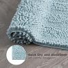 imageLaura Ashley  Astor Chenille Bath Mat  100 Polyester  Premium Bathroom Dcor  Machine Washable  TPR Backing  Measures 17 x 24  WisteriaAqua