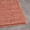 imageLaura Ashley  Astor Chenille Bath Mat  100 Polyester  Premium Bathroom Dcor  Machine Washable  TPR Backing  Measures 17 x 24  WisteriaCoral