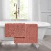 imageLaura Ashley  Astor Chenille Bath Mat  100 Polyester  Premium Bathroom Dcor  Machine Washable  TPR Backing  Measures 17 x 24  WisteriaCoral