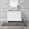 imageLaura Ashley  Astor Chenille Bath Mat  100 Polyester  Premium Bathroom Dcor  Machine Washable  TPR Backing  Measures 17 x 24  WisteriaDark Grey