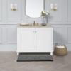 imageLaura Ashley  Astor Chenille Bath Mat  100 Polyester  Premium Bathroom Dcor  Machine Washable  TPR Backing  Measures 17 x 24  WisteriaDark Grey