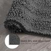 imageLaura Ashley  Astor Chenille Bath Mat  100 Polyester  Premium Bathroom Dcor  Machine Washable  TPR Backing  Measures 17 x 24  WisteriaDark Grey
