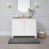 imageLaura Ashley  Astor Chenille Bath Mat  100 Polyester  Premium Bathroom Dcor  Machine Washable  TPR Backing  Measures 17 x 24  WisteriaDark Grey
