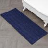 imageLaura Ashley  Astor Chenille Bath Mat  100 Polyester  Premium Bathroom Dcor  Machine Washable  TPR Backing  Measures 17 x 24  WisteriaIndigo