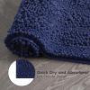 imageLaura Ashley  Astor Chenille Bath Mat  100 Polyester  Premium Bathroom Dcor  Machine Washable  TPR Backing  Measures 17 x 24  WisteriaIndigo