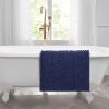 imageLaura Ashley  Astor Chenille Bath Mat  100 Polyester  Premium Bathroom Dcor  Machine Washable  TPR Backing  Measures 17 x 24  WisteriaIndigo