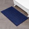 imageLaura Ashley  Astor Chenille Bath Mat  100 Polyester  Premium Bathroom Dcor  Machine Washable  TPR Backing  Measures 17 x 24  WisteriaIndigo