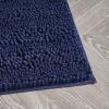 imageLaura Ashley  Astor Chenille Bath Mat  100 Polyester  Premium Bathroom Dcor  Machine Washable  TPR Backing  Measures 17 x 24  WisteriaIndigo