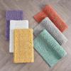 imageLaura Ashley  Astor Chenille Bath Mat  100 Polyester  Premium Bathroom Dcor  Machine Washable  TPR Backing  Measures 17 x 24  WisteriaLight Grey