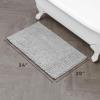 imageLaura Ashley  Astor Chenille Bath Mat  100 Polyester  Premium Bathroom Dcor  Machine Washable  TPR Backing  Measures 17 x 24  WisteriaLight Grey