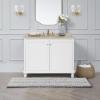 imageLaura Ashley  Astor Chenille Bath Mat  100 Polyester  Premium Bathroom Dcor  Machine Washable  TPR Backing  Measures 17 x 24  WisteriaLight Grey