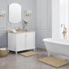 imageLaura Ashley  Astor Chenille Bath Mat  100 Polyester  Premium Bathroom Dcor  Machine Washable  TPR Backing  Measures 17 x 24  WisteriaLinen