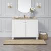 imageLaura Ashley  Astor Chenille Bath Mat  100 Polyester  Premium Bathroom Dcor  Machine Washable  TPR Backing  Measures 17 x 24  WisteriaLinen
