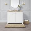 imageLaura Ashley  Astor Chenille Bath Mat  100 Polyester  Premium Bathroom Dcor  Machine Washable  TPR Backing  Measures 17 x 24  WisteriaLinen