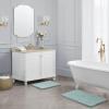 imageLaura Ashley  Astor Chenille Bath Mat  100 Polyester  Premium Bathroom Dcor  Machine Washable  TPR Backing  Measures 17 x 24  WisteriaSage Green