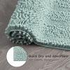 imageLaura Ashley  Astor Chenille Bath Mat  100 Polyester  Premium Bathroom Dcor  Machine Washable  TPR Backing  Measures 17 x 24  WisteriaSage Green