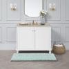 imageLaura Ashley  Astor Chenille Bath Mat  100 Polyester  Premium Bathroom Dcor  Machine Washable  TPR Backing  Measures 17 x 24  WisteriaSage Green
