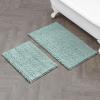 imageLaura Ashley  Astor Chenille Bath Mat  100 Polyester  Premium Bathroom Dcor  Machine Washable  TPR Backing  Measures 17 x 24  WisteriaSage Green