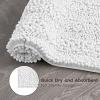 imageLaura Ashley  Astor Chenille Bath Mat  100 Polyester  Premium Bathroom Dcor  Machine Washable  TPR Backing  Measures 17 x 24  WisteriaWhite