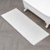 imageLaura Ashley  Astor Chenille Bath Mat  100 Polyester  Premium Bathroom Dcor  Machine Washable  TPR Backing  Measures 17 x 24  WisteriaWhite