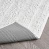 imageLaura Ashley  Astor Chenille Bath Mat  100 Polyester  Premium Bathroom Dcor  Machine Washable  TPR Backing  Measures 17 x 24  WisteriaWhite