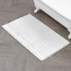 imageLaura Ashley  Astor Chenille Bath Mat  100 Polyester  Premium Bathroom Dcor  Machine Washable  TPR Backing  Measures 17 x 24  WisteriaWhite