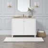 imageLaura Ashley  Astor Chenille Bath Mat  100 Polyester  Premium Bathroom Dcor  Machine Washable  TPR Backing  Measures 17 x 24  WisteriaWhite