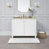 imageLaura Ashley  Astor Chenille Bath Mat  100 Polyester  Premium Bathroom Dcor  Machine Washable  TPR Backing  Measures 17 x 24  WisteriaWhite