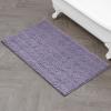 imageLaura Ashley  Astor Chenille Bath Mat  100 Polyester  Premium Bathroom Dcor  Machine Washable  TPR Backing  Measures 17 x 24  WisteriaWisteria