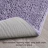 imageLaura Ashley  Astor Chenille Bath Mat  100 Polyester  Premium Bathroom Dcor  Machine Washable  TPR Backing  Measures 17 x 24  WisteriaWisteria
