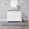 imageLaura Ashley  Astor Chenille Bath Mat  100 Polyester  Premium Bathroom Dcor  Machine Washable  TPR Backing  Measures 17 x 24  WisteriaWisteria
