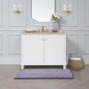 imageLaura Ashley  Astor Chenille Bath Mat  100 Polyester  Premium Bathroom Dcor  Machine Washable  TPR Backing  Measures 17 x 24  WisteriaWisteria