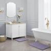 imageLaura Ashley  Astor Chenille Bath Mat  100 Polyester  Premium Bathroom Dcor  Machine Washable  TPR Backing  Measures 17 x 24  WisteriaWisteria