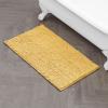 imageLaura Ashley  Astor Chenille Bath Mat  100 Polyester  Premium Bathroom Dcor  Machine Washable  TPR Backing  Measures 17 x 24  WisteriaYellow